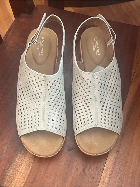Rockport Shoes - Rockport Women's Briah Wedge Sandal sling back beige size 9